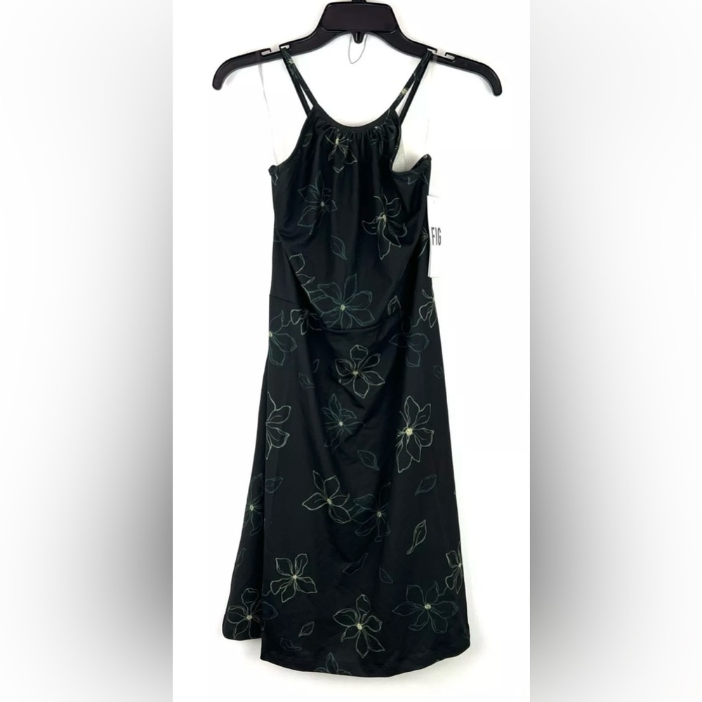 FIG Women’s Black Sleeveless Knee Length Dress Size Large
